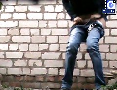 Fresh air hidden cam outdoor pissing mix