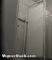 Shiny curves of yummy chick taped by spy camera