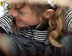 Young hoochies getting busted by a toilet voyeur