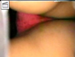 Voyeur films babes in red, black and white thongs
