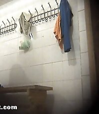 Sexy plumper taped with no clothes on by a voyeur