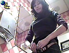Hidden cam caught two real hotties taking a piss