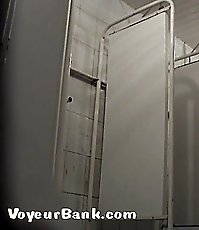 Shiny curves of yummy chick taped by spy camera