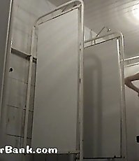 Shiny curves of yummy chick taped by spy camera