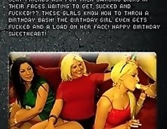 What more can a girl and group of her horny sexy friends ask for then swinging dicks in their faces waiting to get sucked and fucked!?