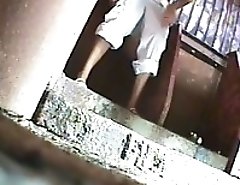 Spying after hot mature chicks in park toilet