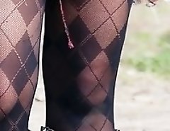 Up skirt xxx fun of leggy bimbos