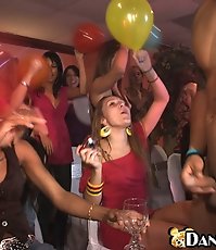 Party girl lovesa good facial