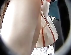 Pimply ass upskirt peek
