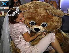 Girls get naked at a bachlorette party