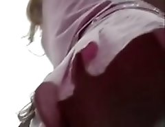 Girl upskirt in the mall