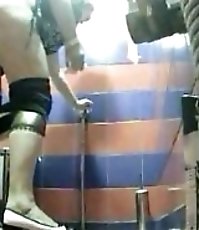 Sizzling hot bare-ass video from a spycammed loo