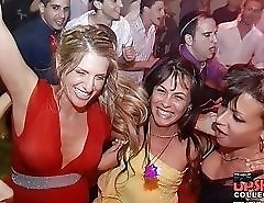 Partying girls and hot oops downblouse
