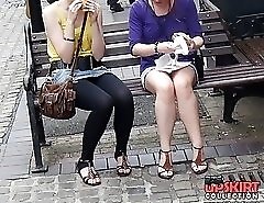 Uncovering panty upskirts on camera