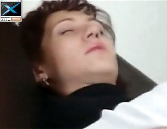 Spy porn vid - hot mom with fuzzy twat visits gyno