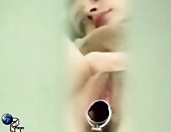 Catching a glimpse of pussy plugged with speculum