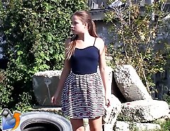 Pissing show done on camera by a hot country girl