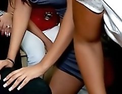 Horny girls love warm cum on their faces