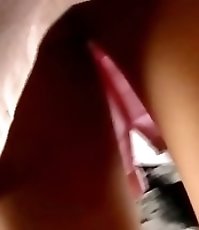 Sneaky upskirt on public bus