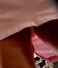 Sneaky upskirt on public bus