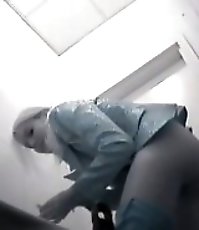Three sexy girls peeing in front of perverted voyeur