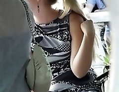Girls unconsciously share upskirts
