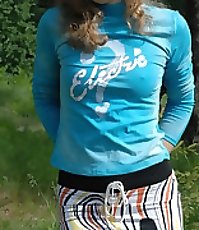Monique in the black dress sits on a stool at a table, shows legs and a fine ass in cool pantyhose