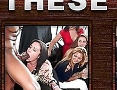 They were slinging dick in the faces of these hot girls and they were sucking and slobbering on them with every pass