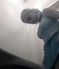 Voyeur videos from ladies� room in warehouse toilet
