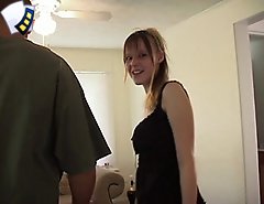 Amazing young creature asks her seducer to be as kind with her, when fucking, as he can.
