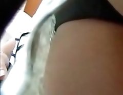 Spy upskirt video close-up