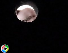 Cute little trickle of pee flows from a bald hole