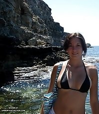 Horny close-ups with tits in cute bikinis