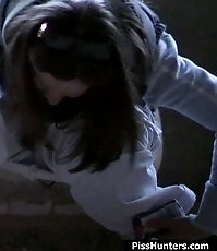 Cute teenie peeing unaware of ubiquitous spy cams