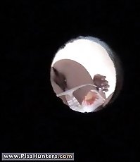 White panties uncover a young pussy full of pee