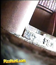 Old and young pissers tinkling in front of spy cam