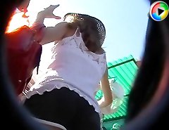Sexy shorts video at the street market