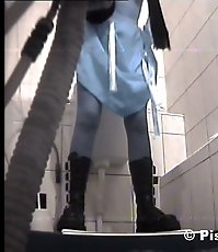 Yummy gushing pussies shot on toilet spy cam