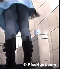 Yummy gushing pussies shot on toilet spy cam