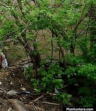 The bushes as the best place to piss for this miss