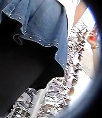 Old fashioned upskirt panty
