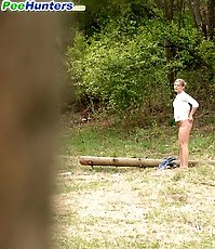 Bosomy young pleasure for a real piss hunter
