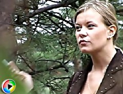 Beautiful blondie filmed by voyeur while peeing