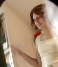 Babes in white had their upskirt secretly shot