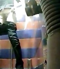 Spycamming two young pussies gushing with urine