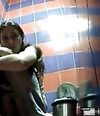 Juicy big-ass girls get spied after in the toilet