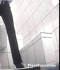 Two hot blondies peeing in spycammed loo