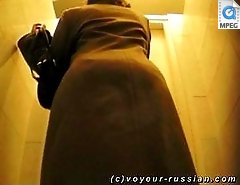 What can be more thrilling than spying on a babe in a WC while she takes a pee?