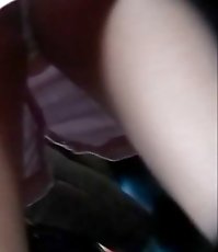 Coin dropped spy upskirt shot