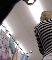 Hidden upskirt shot from behind
